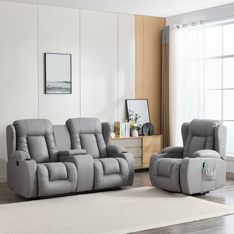 Andreaz Living Room Set, Power - Push Button