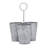 Towle Living Galvanized Hammered Round Cup/Flatware Caddy