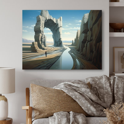 Art mural surréalisme surréalisme, Space Canyon IV