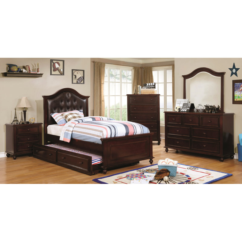 Commode 7 tiroirs Kemel, Espresso
