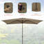 Améliorez votre espace extérieur: parasol rectangulaire de 10 pi x 6,5 pi avec protection contre les rayons UV, inclinaison facile et résistance au vent-1187524657