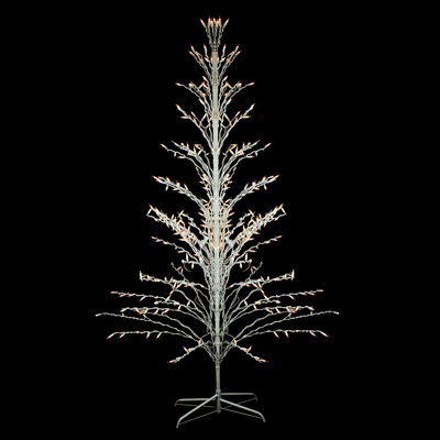 Décoration de jardin d'extérieur 4 pi avec lumières blanches 4 lumières