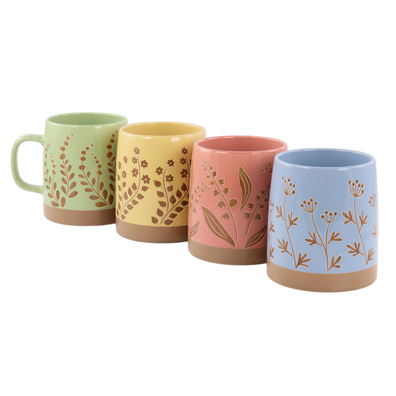 Grande tasse à café en grès