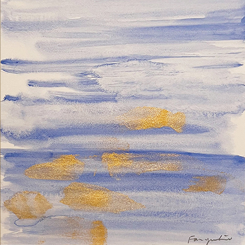 The Touch of Ocean No.7 by Fanyu Lin - Single Picture Frame Painting