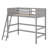 Wood Loft Bed With Ladder-1163759250