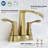 Centerset 2-Handle Waterfall Bathroom Sink Faucet With Pop-Up Drain-101432485