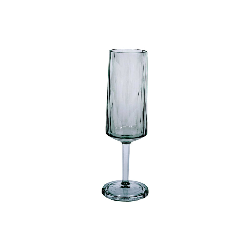 Flûte grise en polycarbonate super verre