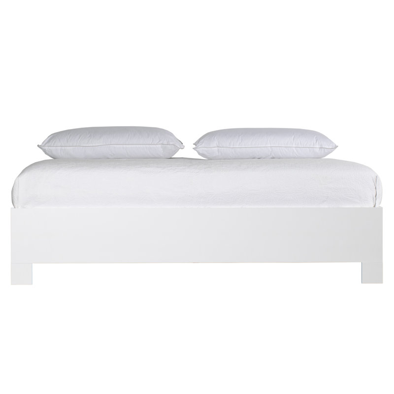 16" Bed Frame, King, White