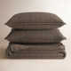 Stonewashed Crinkle Cotton Box Stitch Quilt Set