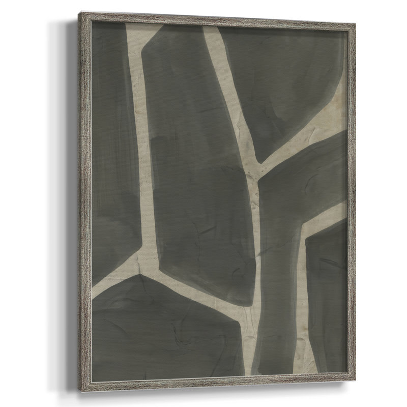 Casse-tête I, reproduction encadrée - bois massif, H 30 po x l 24 po
