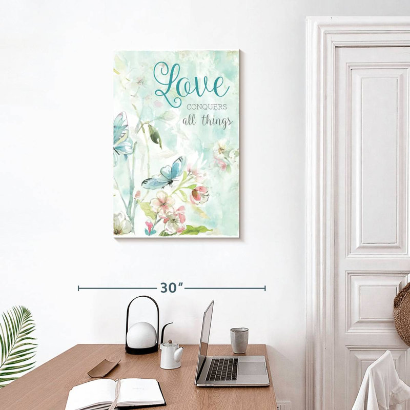 Hardie Love Conquers All Things, H 30 po x l 20 po
