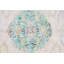 Tapis turc vintage rétro Anatolian - grand tapis vert antique idéal pour les salles à manger
