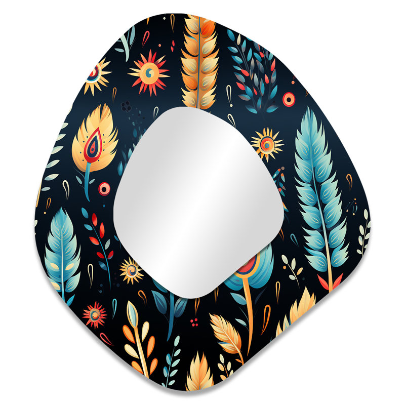 Motif éclectique nomade bohème II - Paisley, 35 po x 31 po