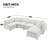 Kierran Chenille 6-Seater Composable Modular Sofa-1534018578