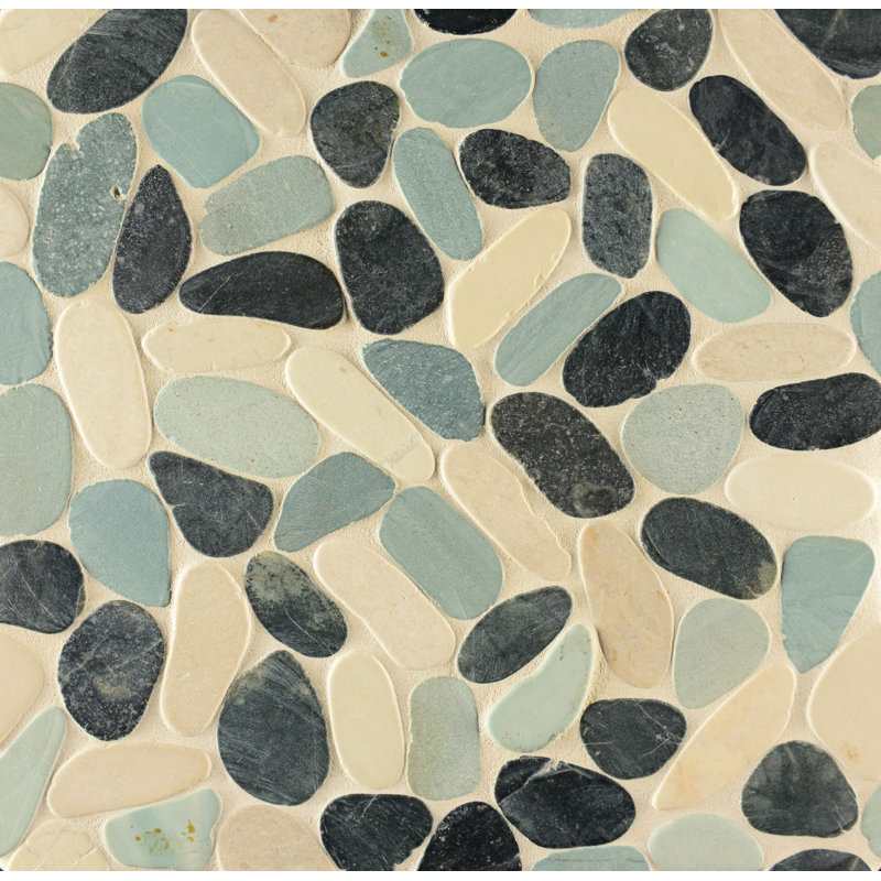 Carreau de mosaïque murale en pierre naturelle de taille aléatoire Hemisphere