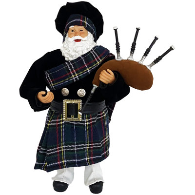 12” Irish Bagpiper Santa