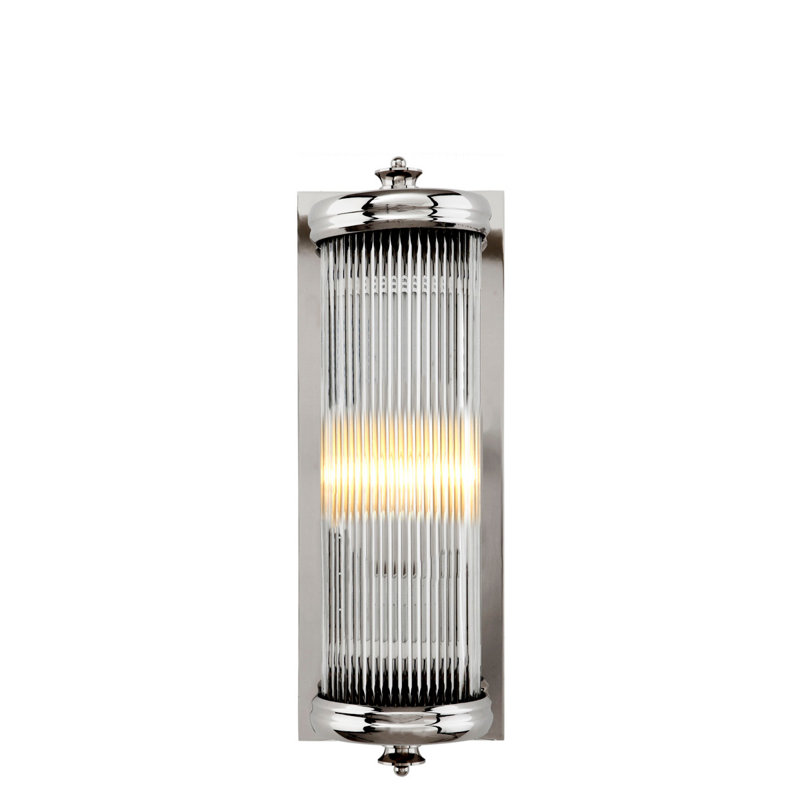 Glorious Flush Mounted Sconce, Nickel