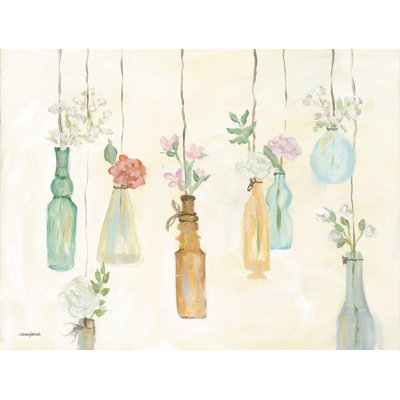Bouteilles florales printanières