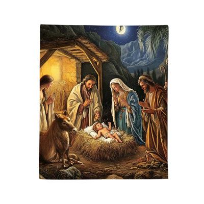Kbndieu Christmas Blanket Flannel Blanket Sofa Nap Blanket 70x100cm