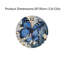 Horloge murale papillon bleue et blanche, 12 po x 12 po, pour le balcon et la décoration de chambre d'amis