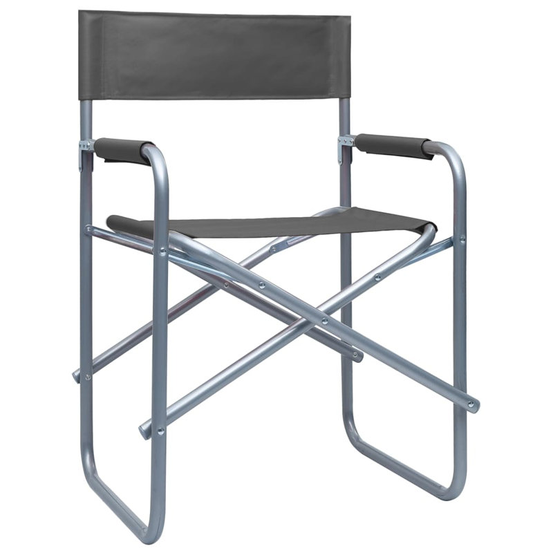 Zinvor Folding Patio Dining Armchair, Grey