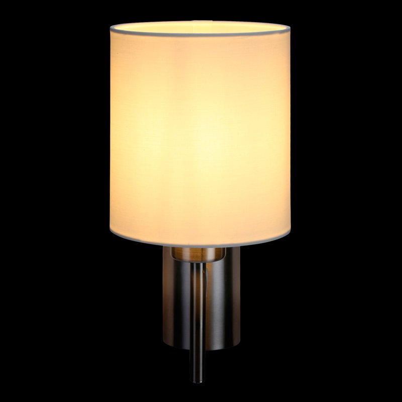 Patience Steel Armed Sconce, White