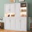 Lit escamotable mural simple avec armoire supérieure, tablettes, lit pliable peu encombrant avec lumière et USB