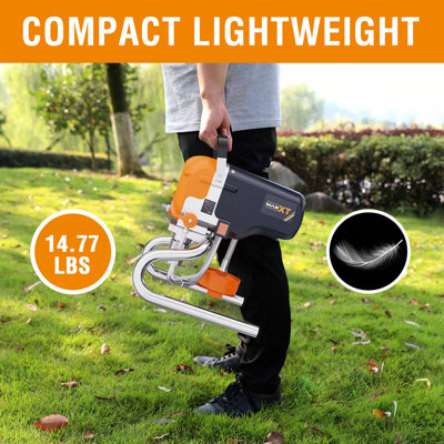 Airless Paint Sprayers, 3300PSI Motorized Paint Sprayer with Stand, High Efficiency Spray Paint Machine for Home, Outdoor DIY Handyman Shed Garage House Painting Deck Shed Fence Furniture