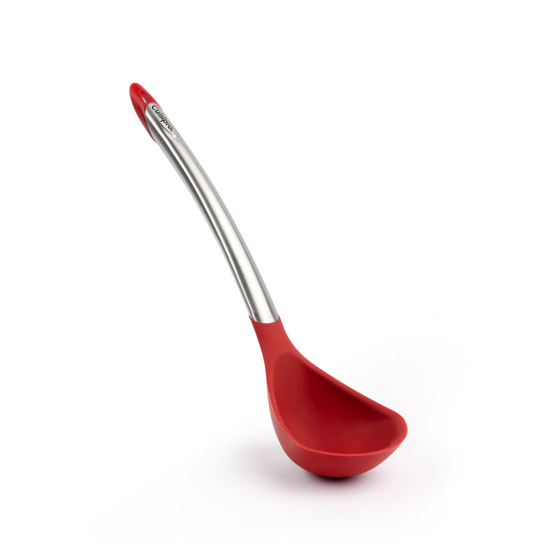 Cuisipro Silicone Spoon, Heat and Stain Resistant, Dishwasher Safe, 30.5cm, Red