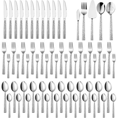 Orren Ellis Belvidera Stainless Steel Flatware Set - Service for 12