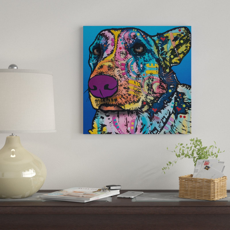 « walter », impression sur toile, H 12 po x l 12 po x P 0,75 po, Pas de tapis, Toile tendue