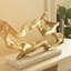Sculpture abstraite Pepita Golden Drift