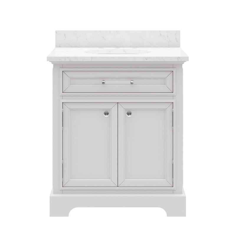 Derby 30'' W Single Vanity, White, 30"