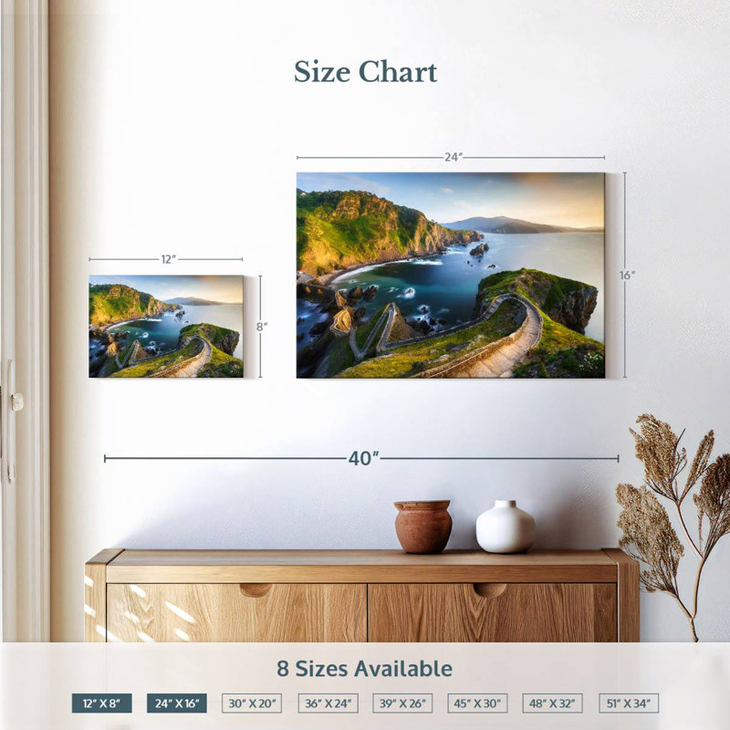 Alvord Gaztelugatxe Stairs, 16" H x 24" W