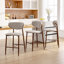 Tabouret de comptoir moderne rembourré avec dossier et structure en métal massif (ensemble de 2)-42689843-43407562