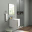 Meuble-lavabo mural avec lavabo en céramique