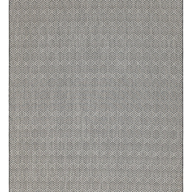 Tapis gris anthracite / ivoire Alishba, Rectangle 9 pi x 12 pi 2 po