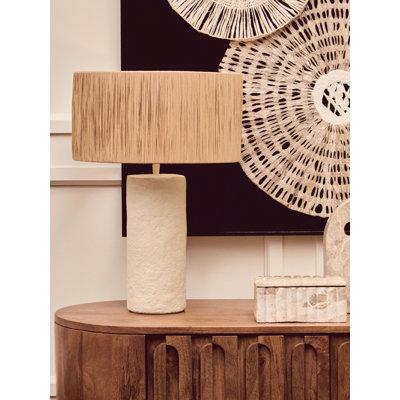Papier Mache Table Lamp