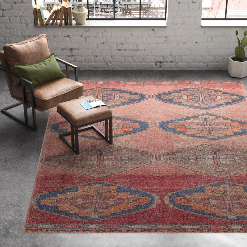 Tapis rose performance lavable à la machine Asuncin, Rectangle 9 pi x 12 pi