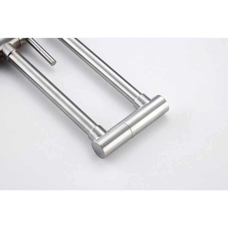 Pot Filler Faucet With Extension Shank, Brushed Nickel