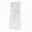 Armoire de rangement polyvalente avec plusieurs compartiments et tablettes personnalisables