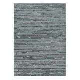 Abstract Area Rug in Charcoal