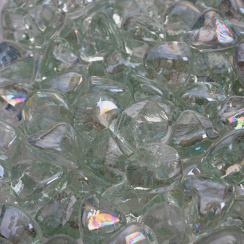 Verre de foyer réfléchissant en forme de diamant de qualité professionnelle, Clair, 10 lb