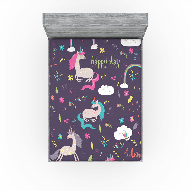 Multicolore Ambesonne, Drap-housse grand