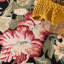 Tapis en laine crocheté à la main à motif floral Hogle-21279004