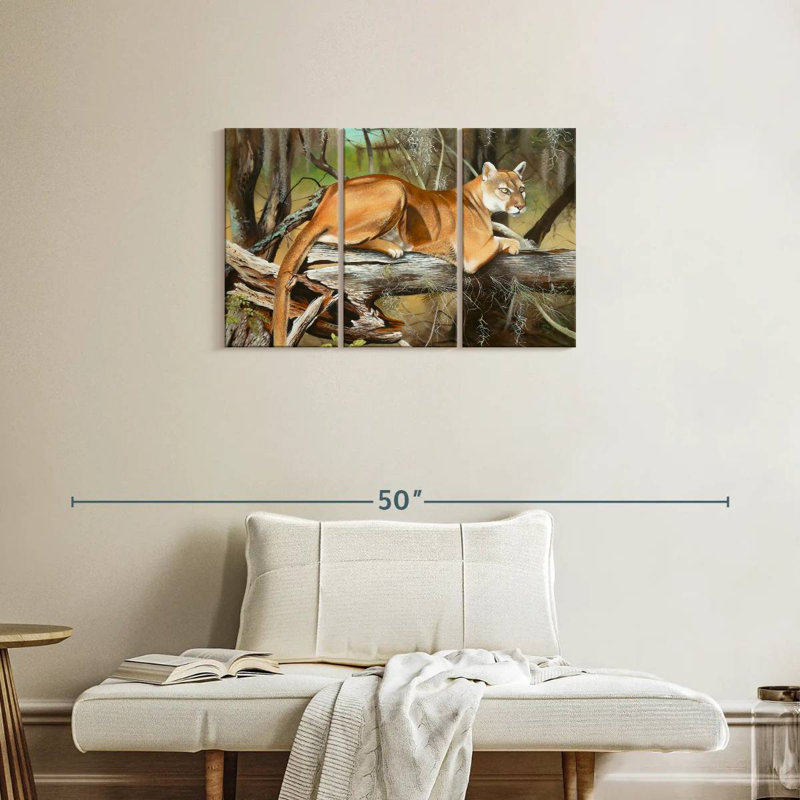 Florida Panther, 20" H x 33" W