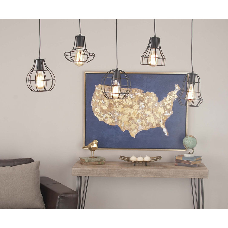 5 - Light Black Cluster Pendant
