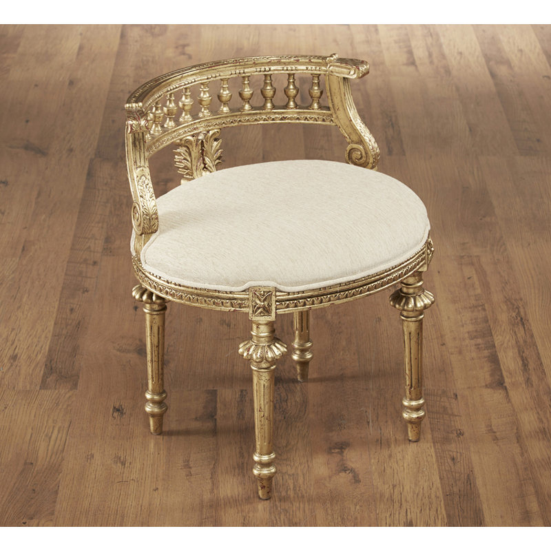 Hurst Linen Barrel Chair, Gold