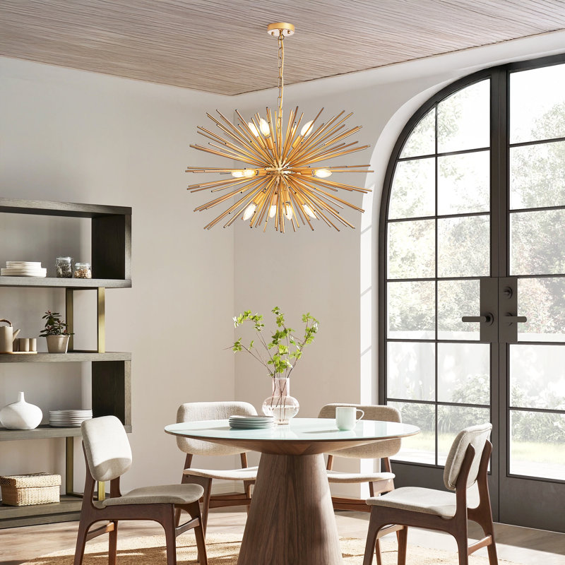 Lustre moderne avec tiges réglables Spoutnik
