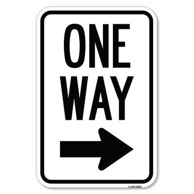 SignMission One Way Sign (Right Arrow)/23521 | Wayfair